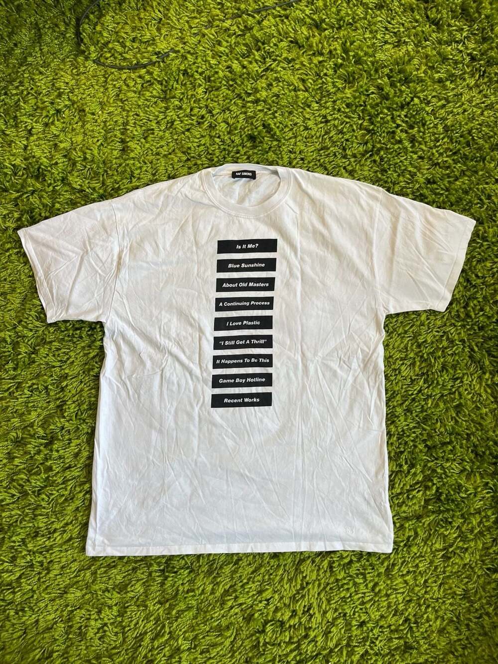 Raf Simons SS18 Script Tee